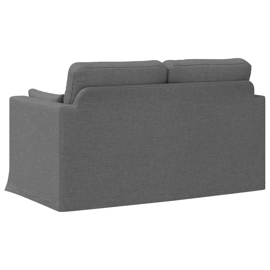 Canapé Gris foncé 139 x 78 x 80 cm tissu - 6