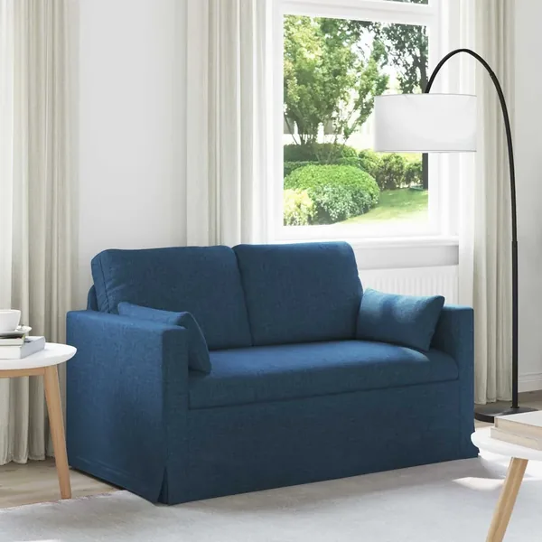 Canapé Bleu 139 x 78 x 80 cm tissu