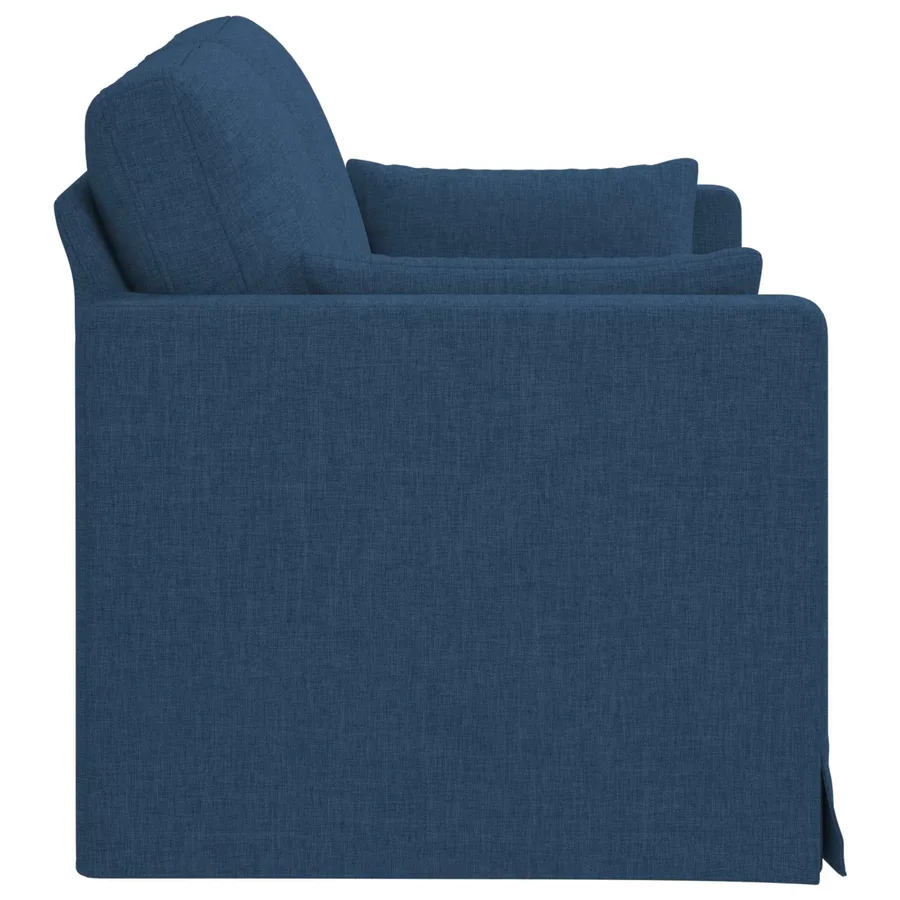 Canapé Bleu 139 x 78 x 80 cm tissu - 5