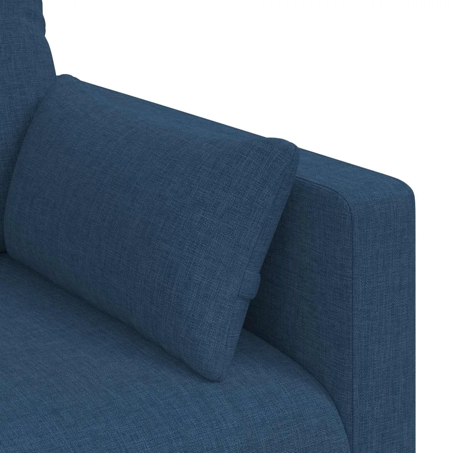 Canapé Bleu 139 x 78 x 80 cm tissu - 7
