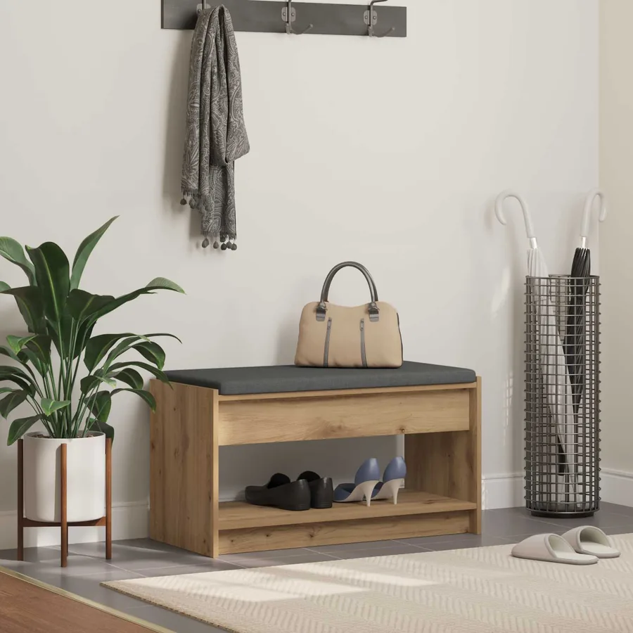 Banc d'entrée Chêne Artisanal 83 x 38 x 45 cm