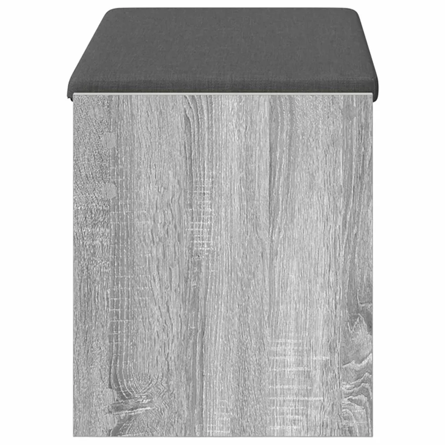 Banc d'entrée avec coussin Gris Sonoma 83 x 38 x 45 cm - 6