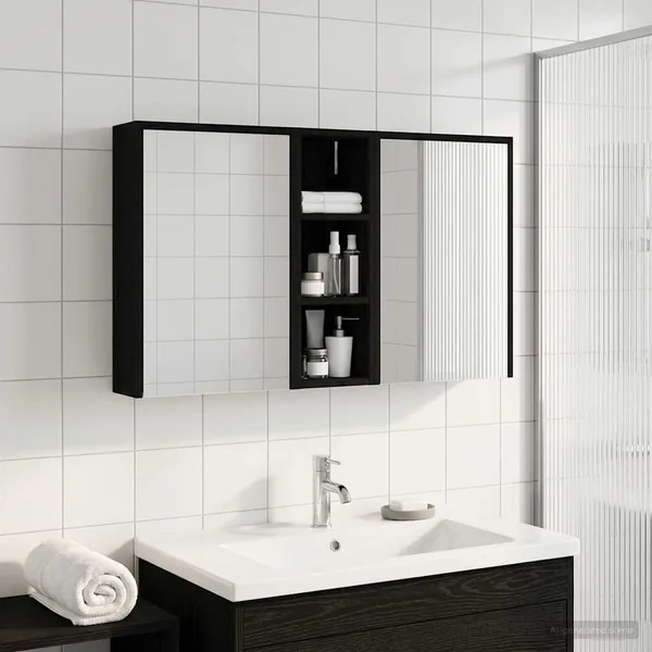 Ensemble de Meubles de Salle de Bain 3 pcs 106 x 16 x 62,5 cm