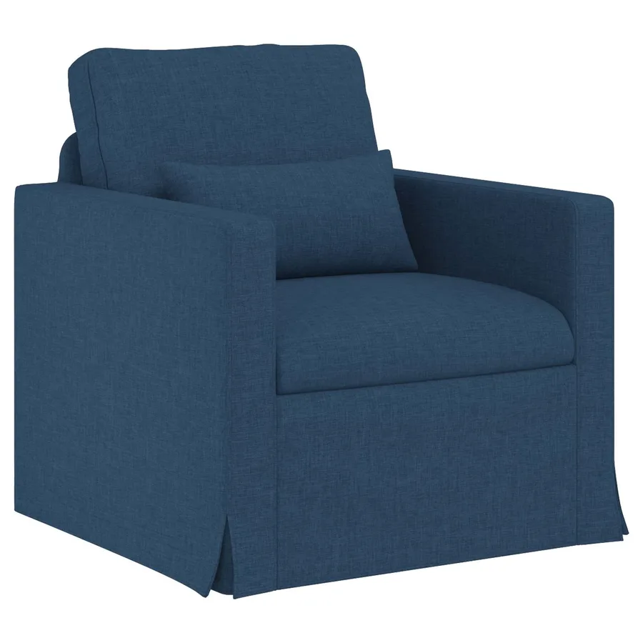 Ensemble de Canapés 2 pcs Bleu 139 x 78 x 80 cm tissu - 4