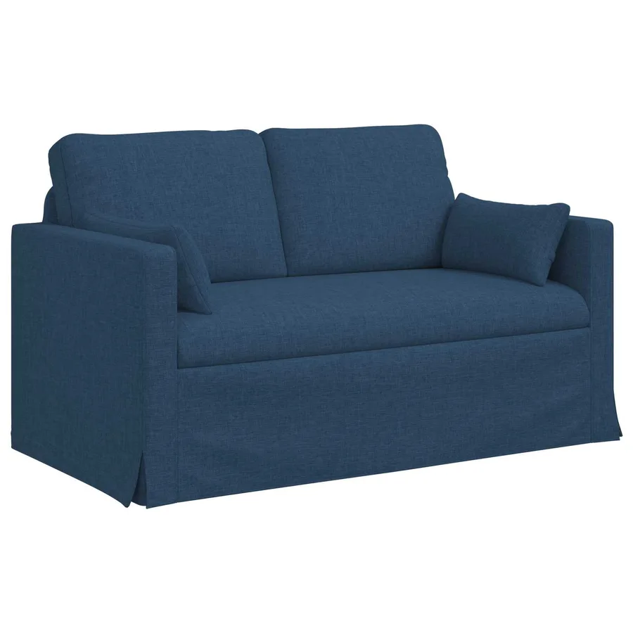 Ensemble de Canapés 2 pcs Bleu 139 x 78 x 80 cm tissu - 5