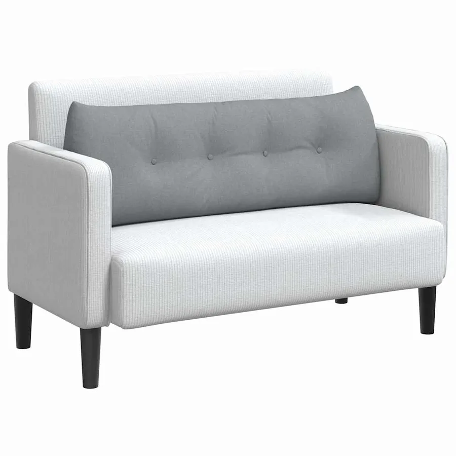 Coussin de Dos Gris clair 140 x 24 x 50 cm tissu - 3