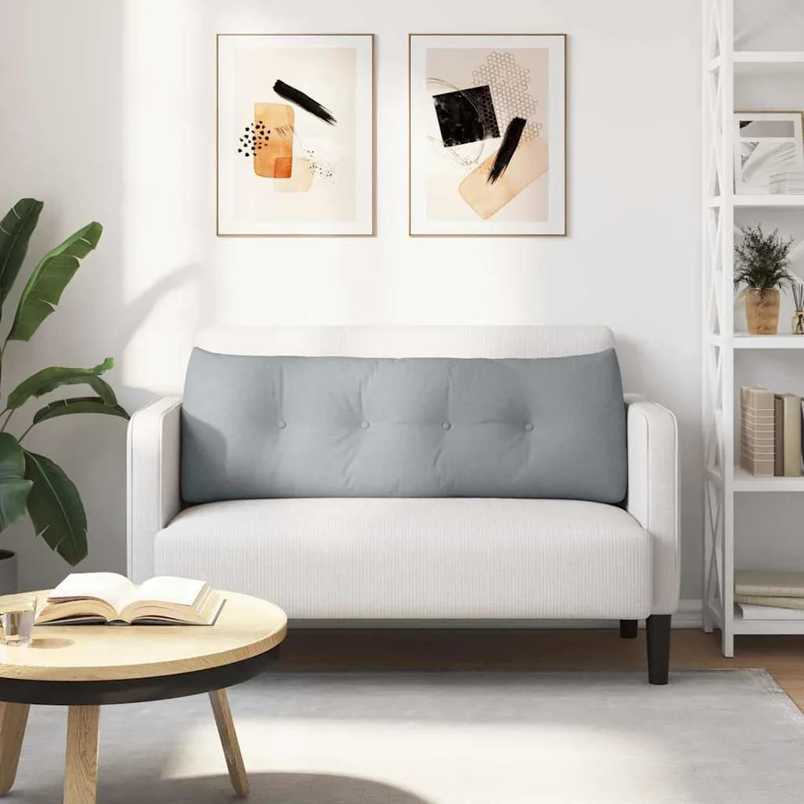 Coussin de Dos Gris clair 140 x 24 x 50 cm tissu - 4