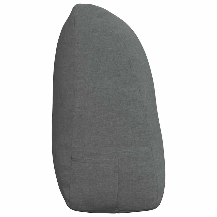 Coussin de Dos Gris foncé 120 x 24 x 50 cm tissu - 7