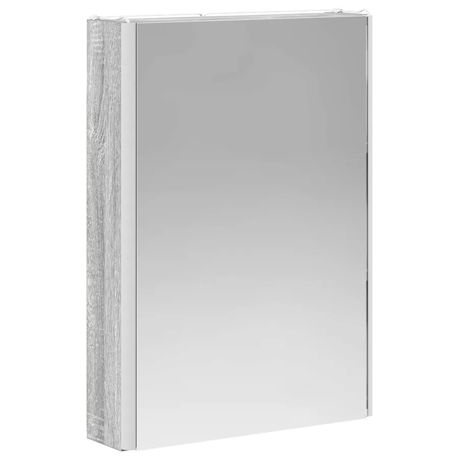 Armoire Miroir de Salle de Bain Gris Sonoma 43 x 11,5 x 60,5 cm - 5
