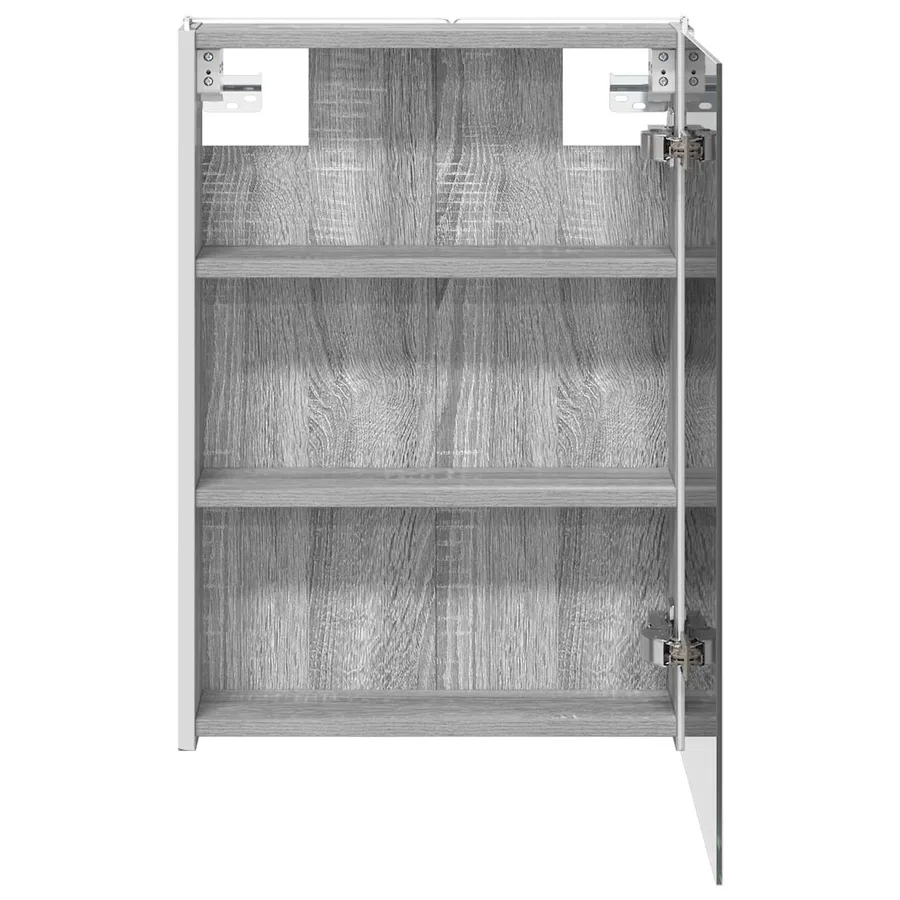 Armoire Miroir de Salle de Bain Gris Sonoma 43 x 11,5 x 60,5 cm - 7