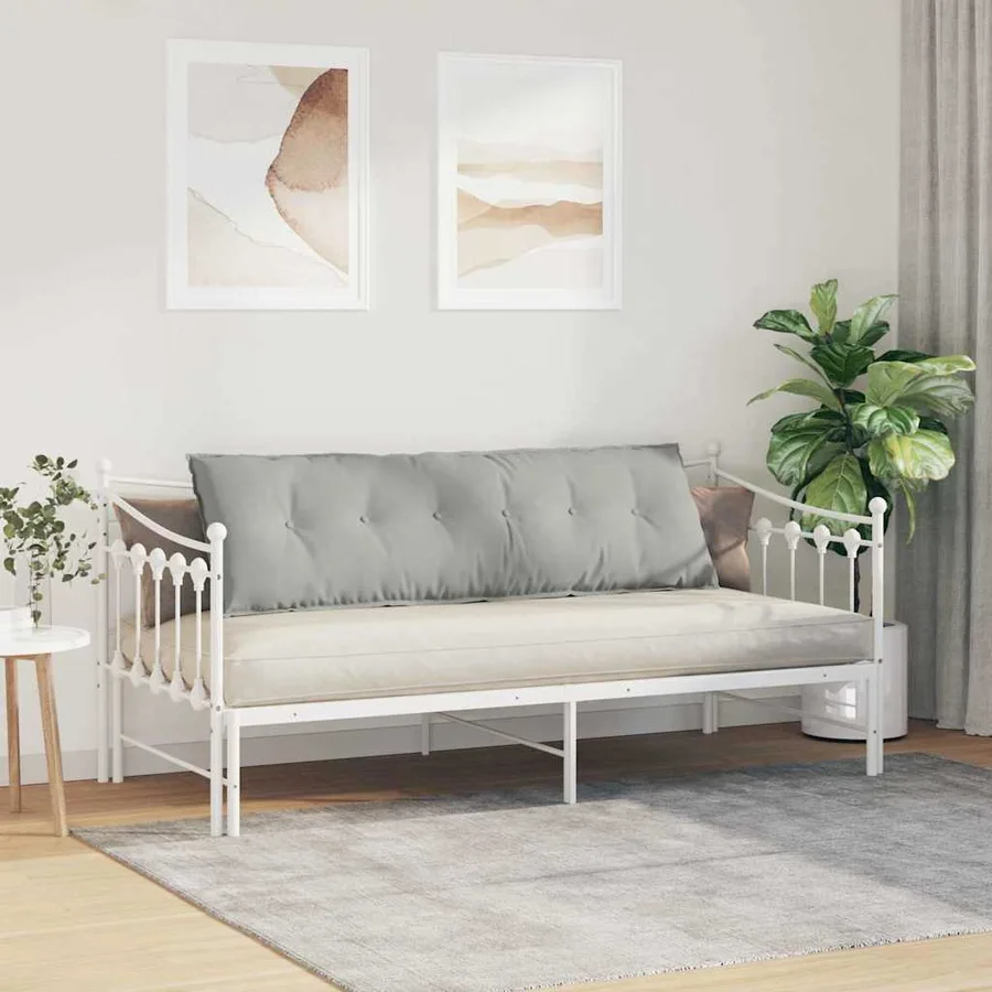 Coussin de Dos Gris clair 160 x 50 cm Tissu en microfibre - 4