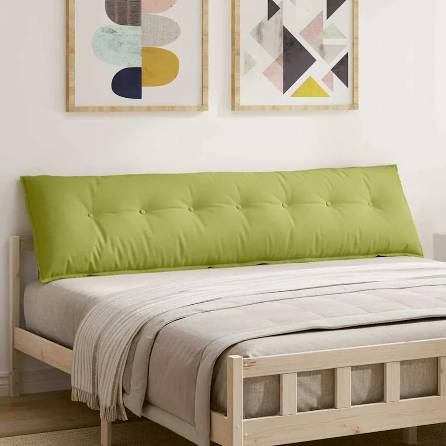 Coussin de Dos Vert clair 200 x 19 x 50 cm tissu