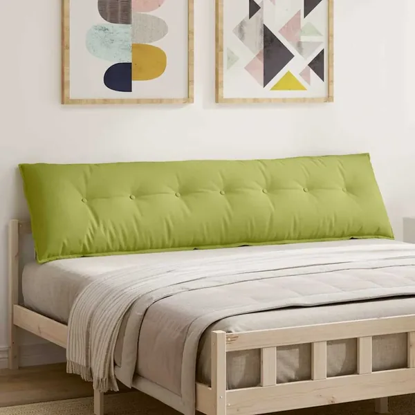 Coussin de Dos Vert clair 200 x 19 x 50 cm tissu