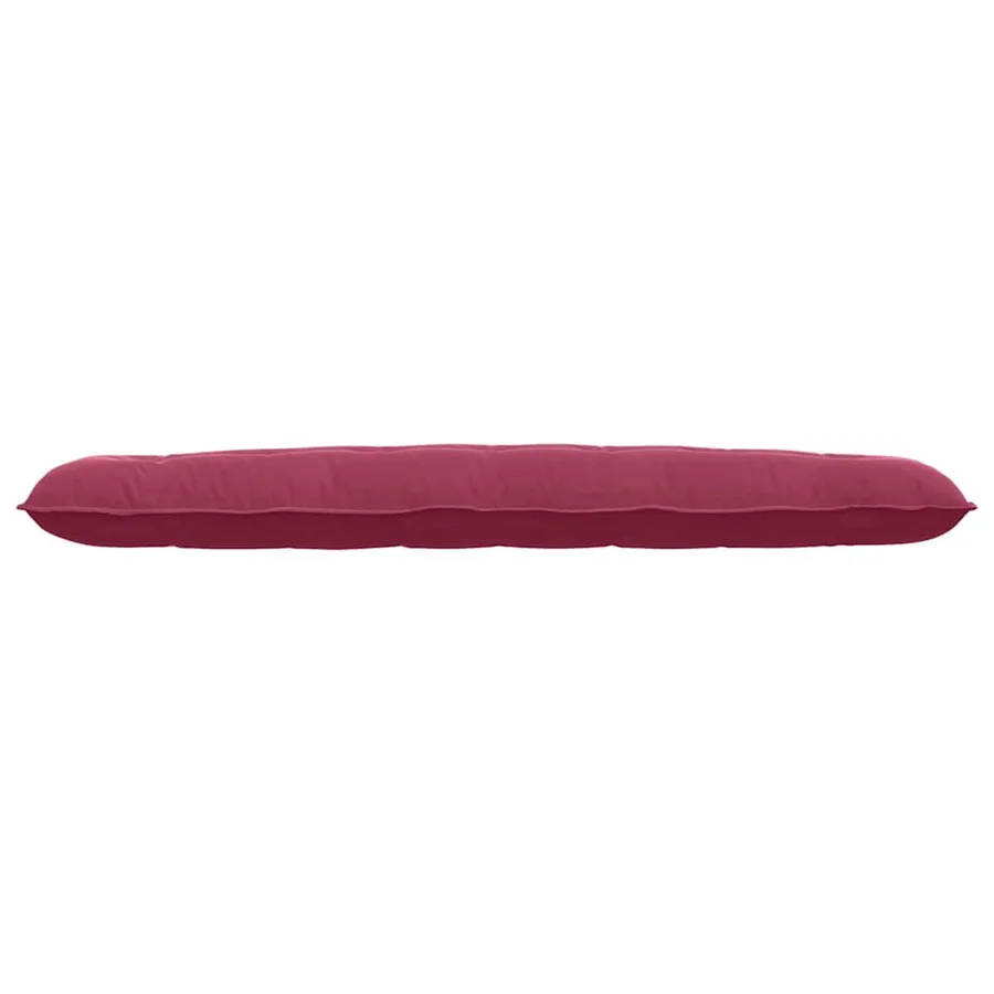 Coussin de Dos Bordeaux 200 x 50 cm Tissu en velours côtelé - 5