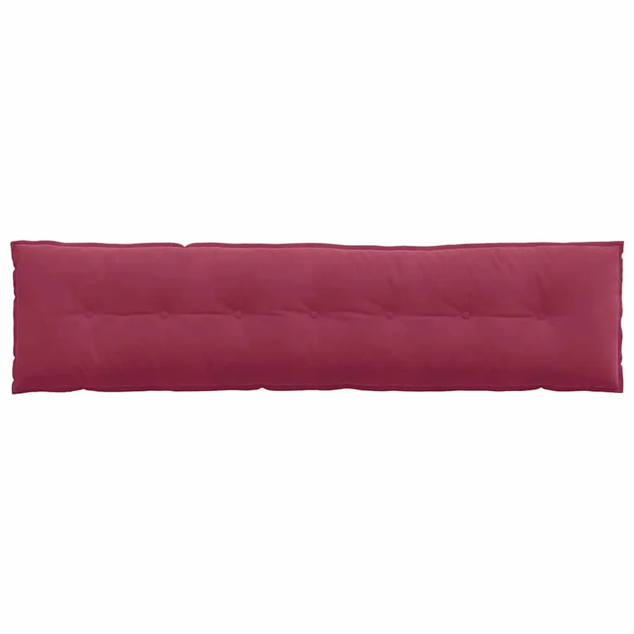 Coussin de Dos Bordeaux 200 x 50 cm Tissu en velours côtelé - 6