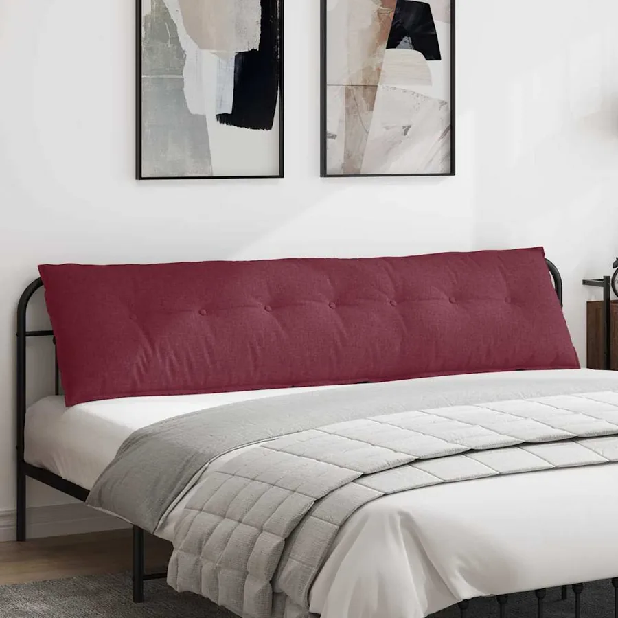 Coussin de Dos Bordeaux 200 x 19 x 50 cm tissu