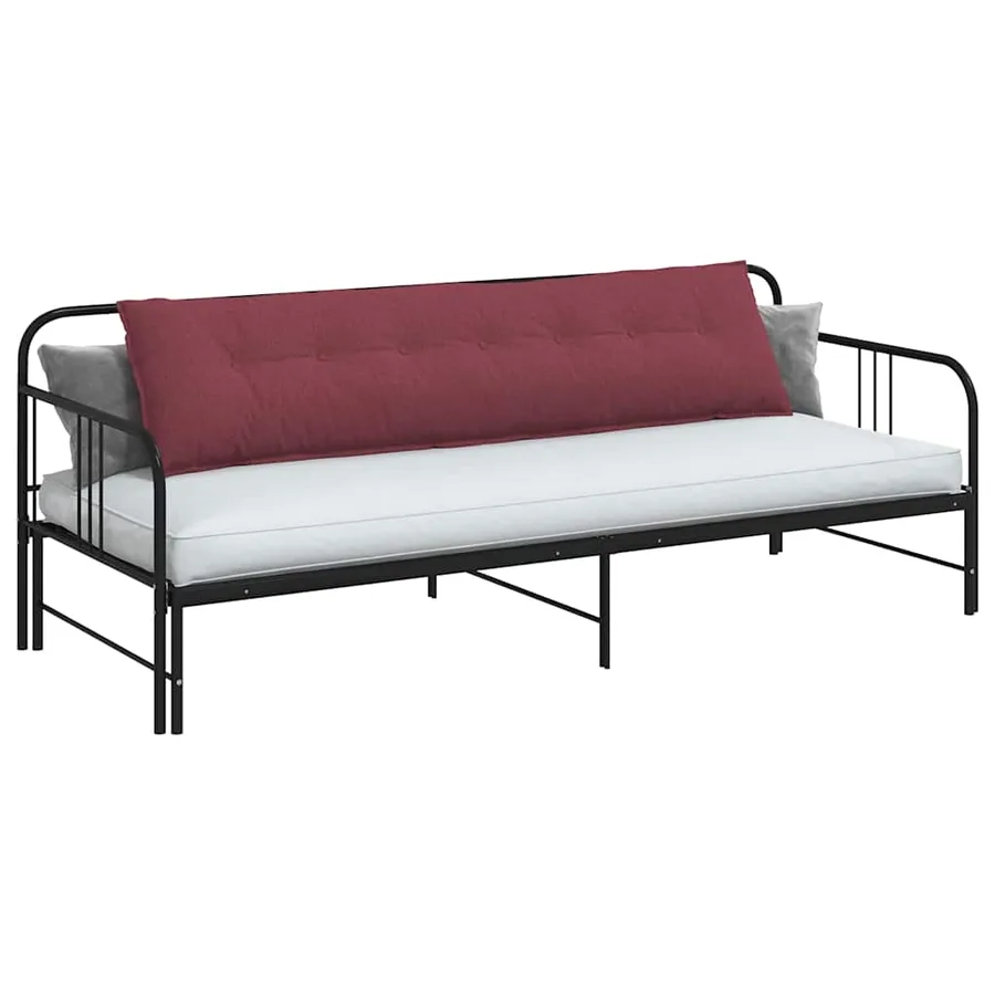 Coussin de Dos Bordeaux 200 x 19 x 50 cm tissu - 3