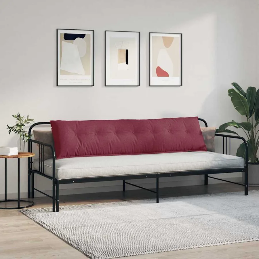 Coussin de Dos Bordeaux 200 x 19 x 50 cm tissu - 4