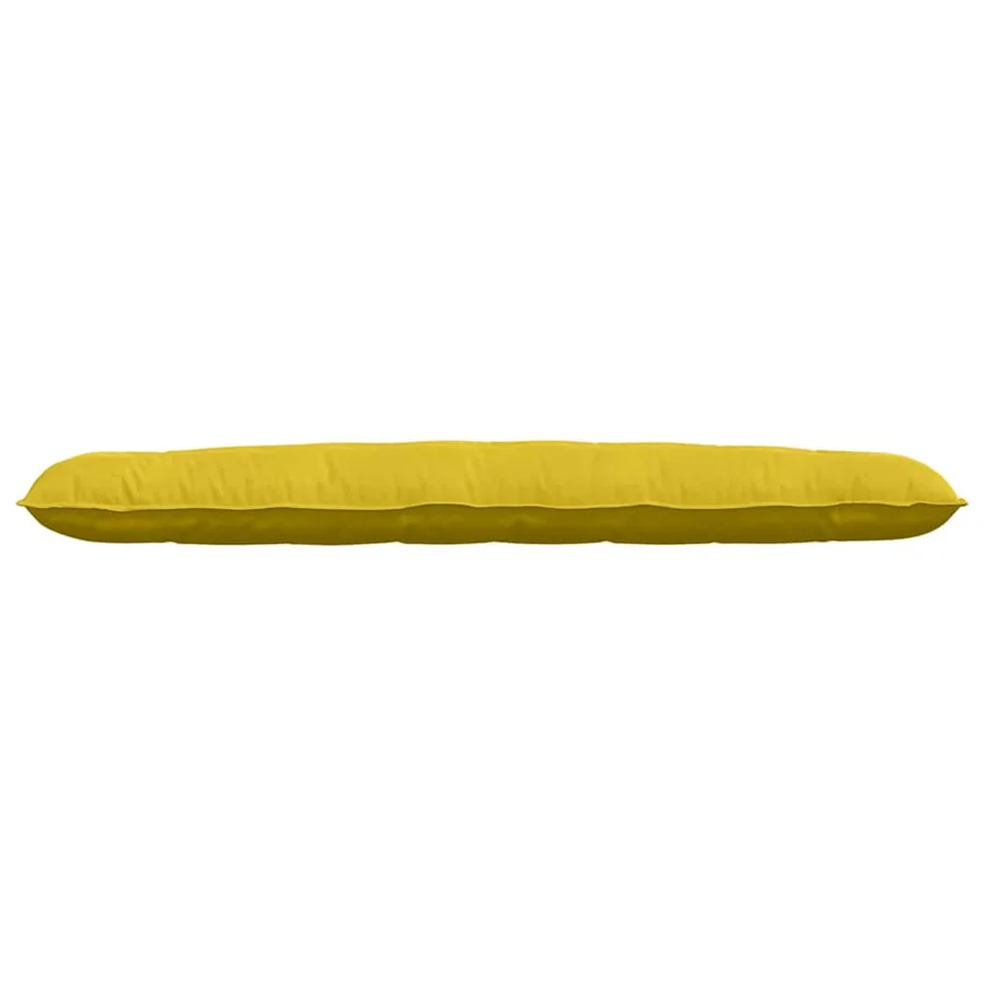 Coussin de Dos Jaune 200 x 50 cm Tissu en velours côtelé - 5