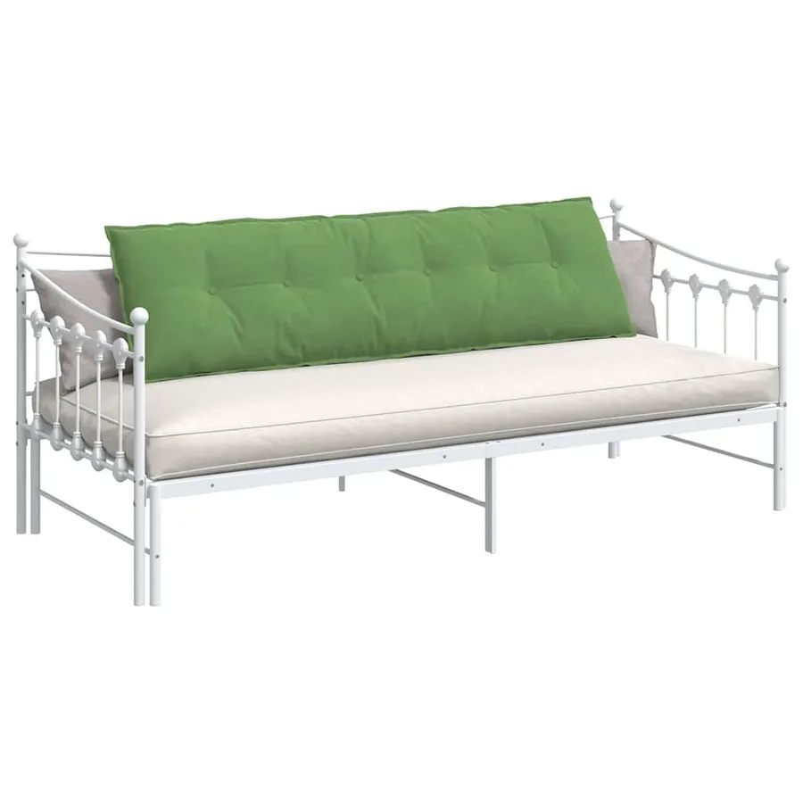 Coussin de Dos Vert clair 180 x 50 cm Tissu en velours côtelé - 3