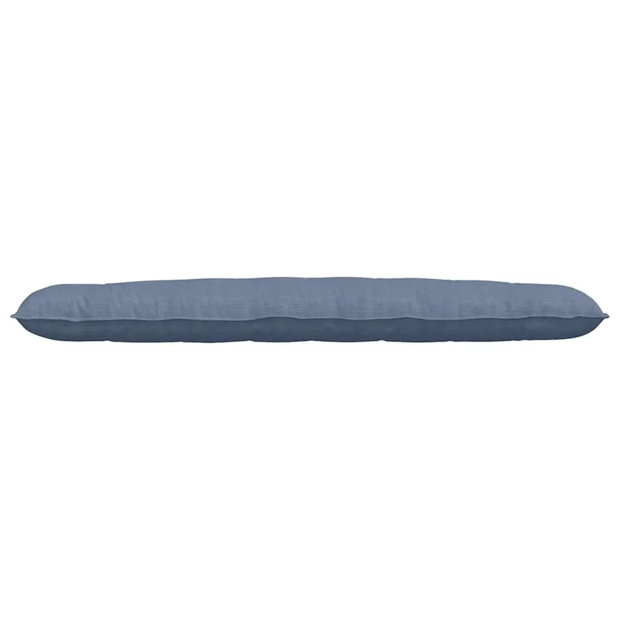 Coussin de Dos Bleu 200 x 50 cm Tissu en velours côtelé - 5