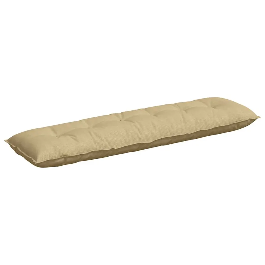 Coussin de Dos Vert gris 180 x 50 cm Tissu en velours côtelé - 2