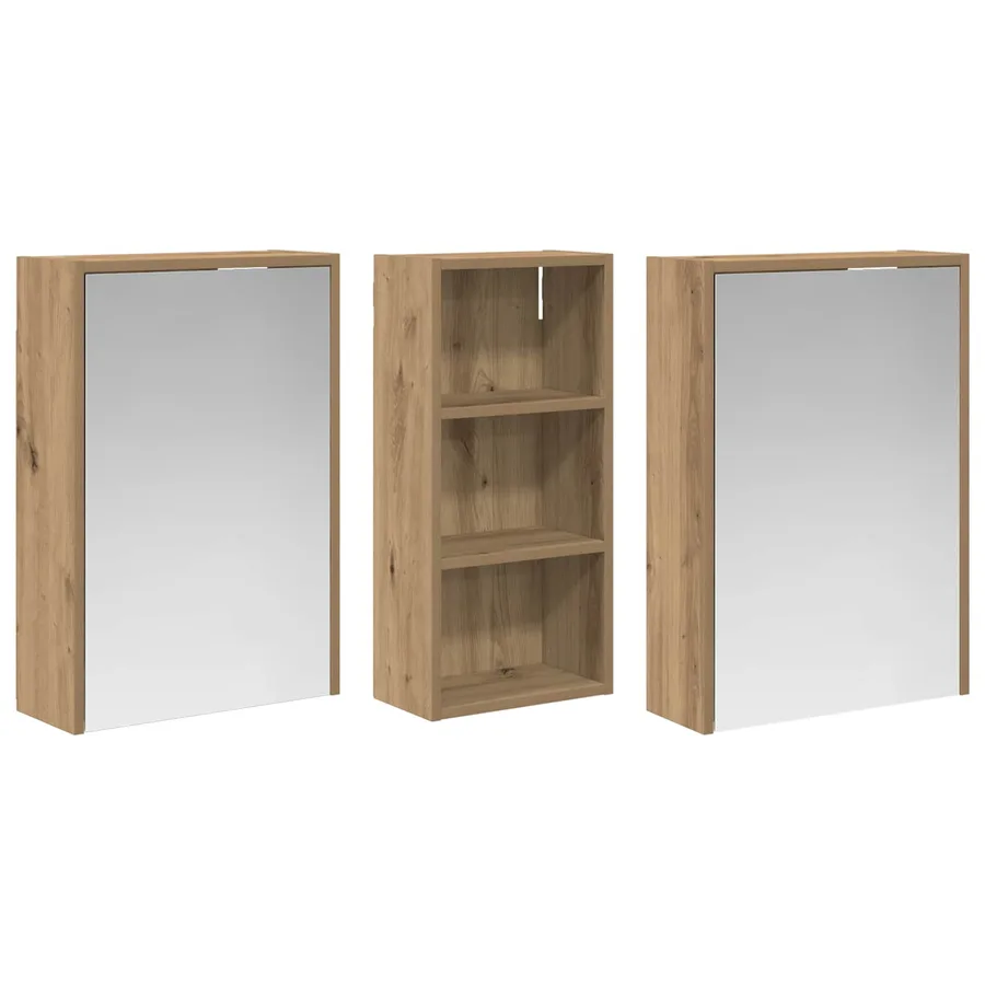 Ensemble de Meubles de Salle de Bain 3 pc 116 x 16 x 62,5 cm - 5
