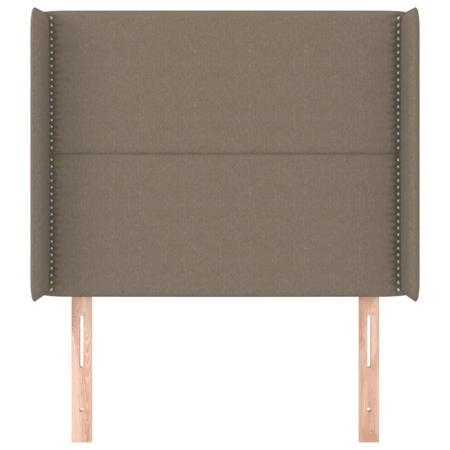 Tête de lit avec oreilles Taupe 103x16x118/128 cm Tissu - 3