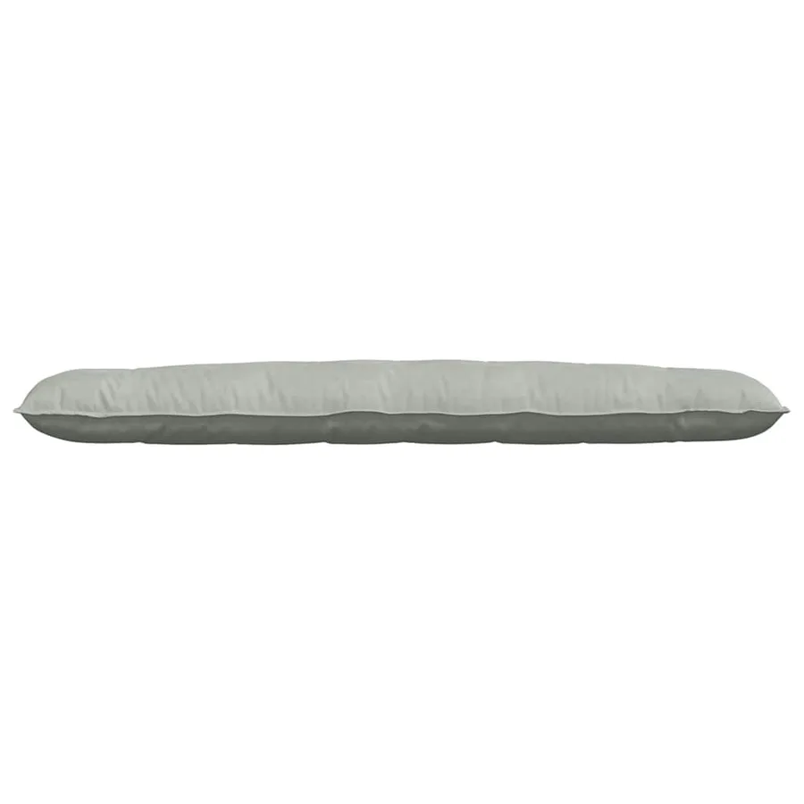 Coussin de Dos Gris clair 200 x 50 cm Tissu en velours côtelé - 5