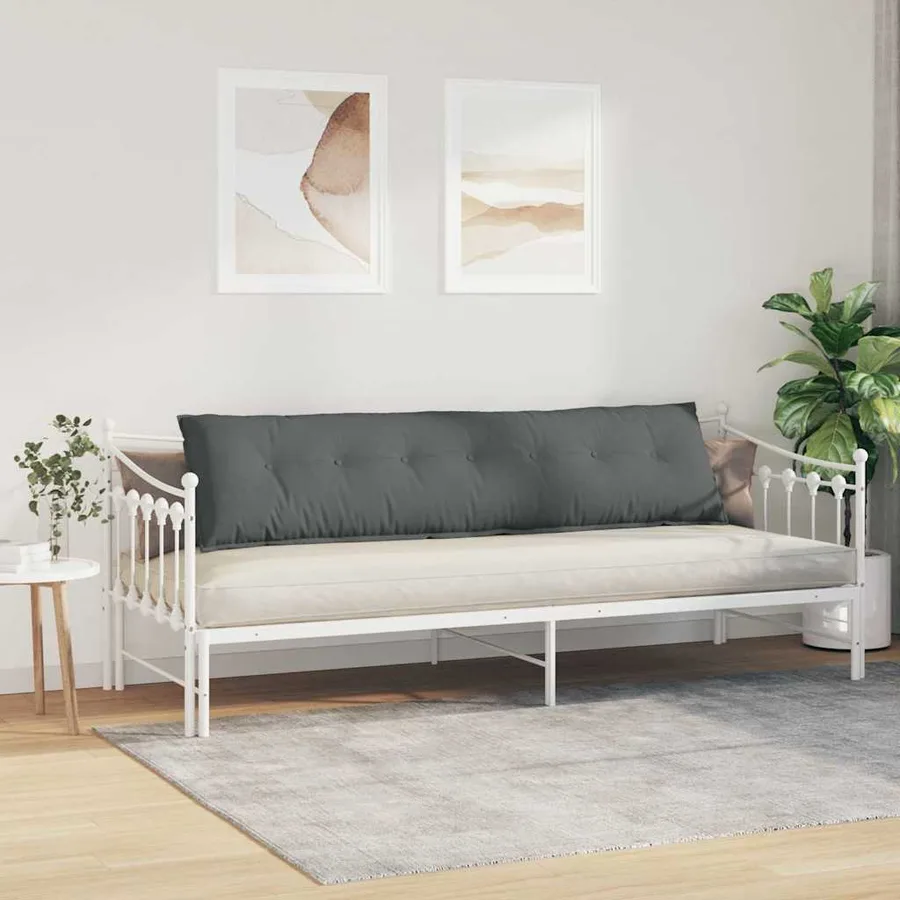 Coussin de Dos Gris foncé 200 x 19 x 50 cm tissu - 4