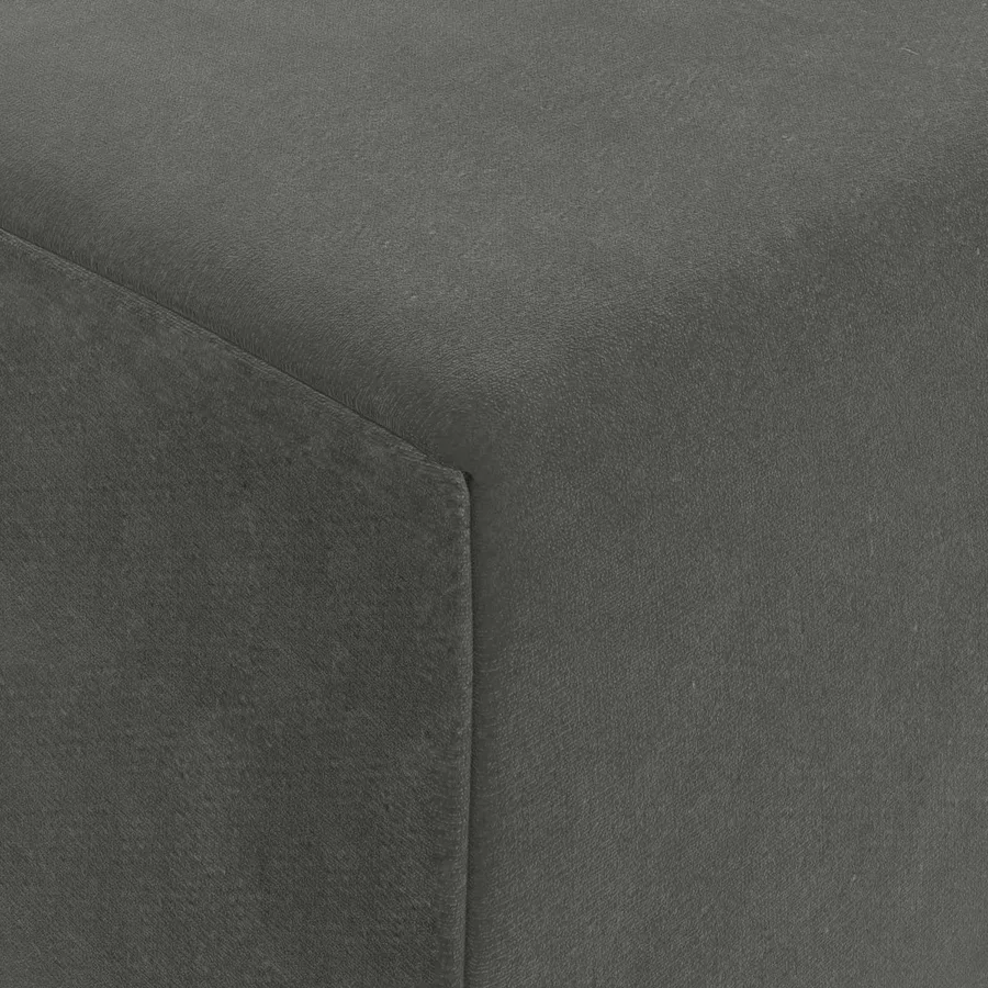 Canapé-lit pliable Gris foncé 120 x 60 x 49 cm Tissu - 6