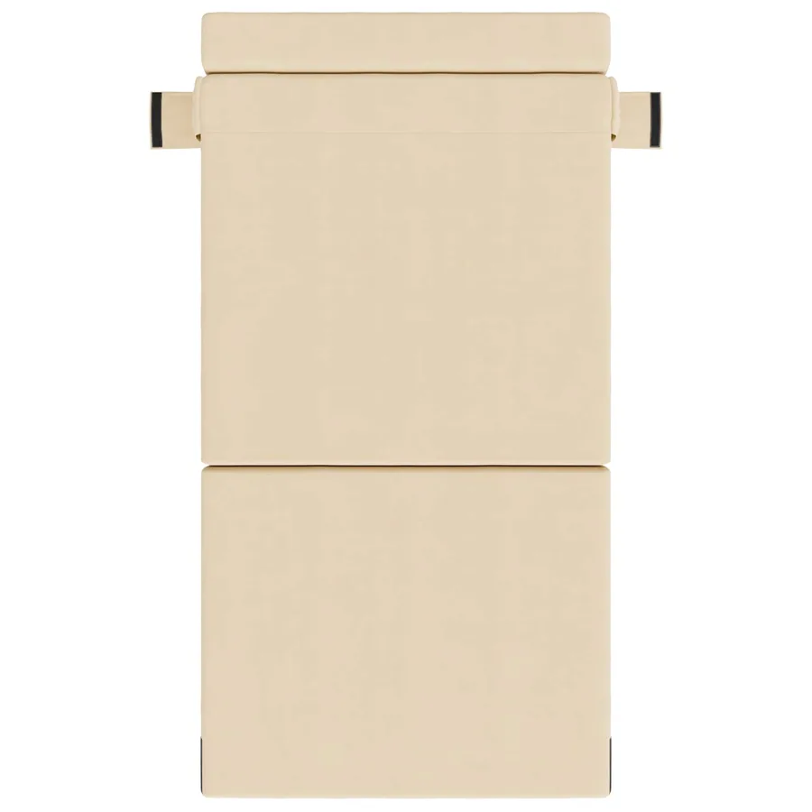 Canapé-lit pliable Crème 70 x 72 x 60 cm Tissu - 3