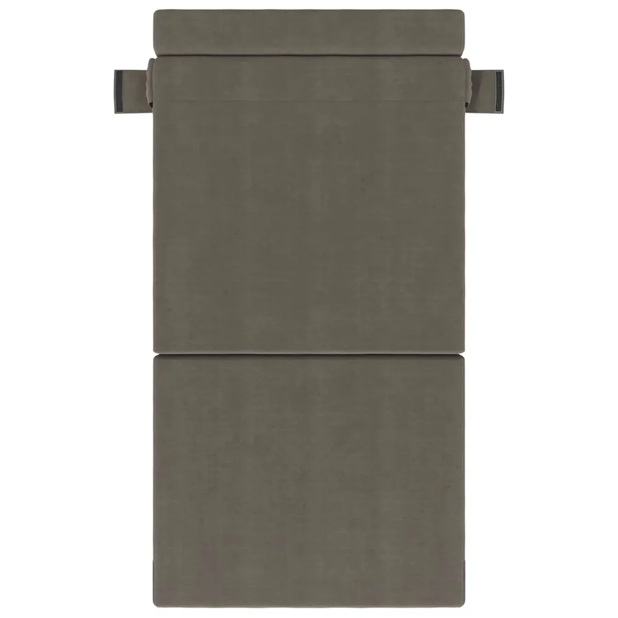 Canapé-lit pliable Gris clair 70 x 72 x 60 cm Tissu - 3