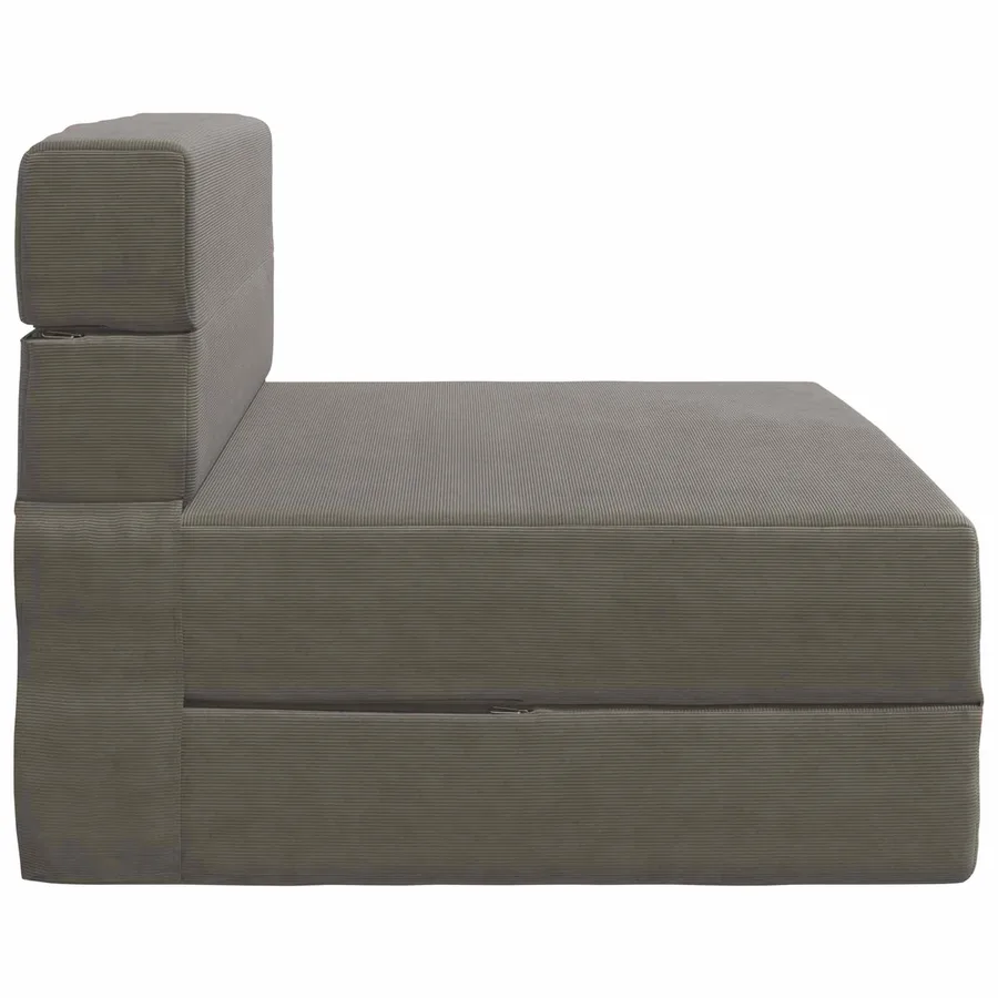 Canapé-lit pliable Gris clair 70 x 72 x 60 cm Tissu - 4