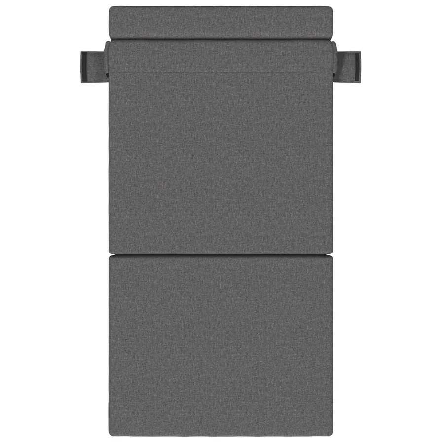 Canapé-lit pliable Gris clair 70 x 72 x 60 cm Tissu - 3