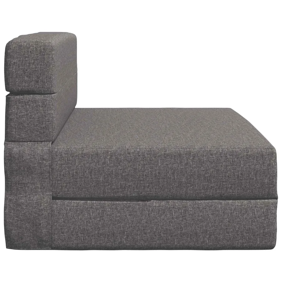 Canapé-lit pliable Gris clair 70 x 72 x 60 cm Tissu - 4