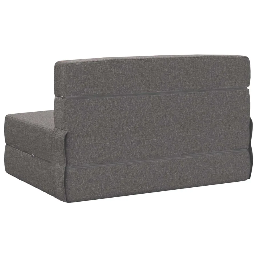 Canapé-lit pliable Gris clair 70 x 72 x 60 cm Tissu - 5