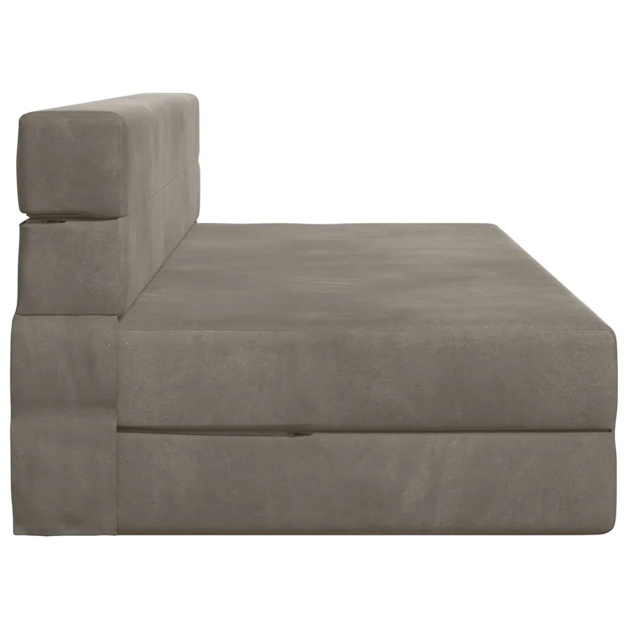 Canapé-lit pliable Gris clair 152 x 86,5 x 60 cm Tissu - 4