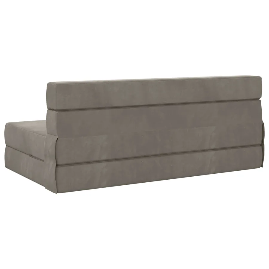 Canapé-lit pliable Gris clair 152 x 86,5 x 60 cm Tissu - 5