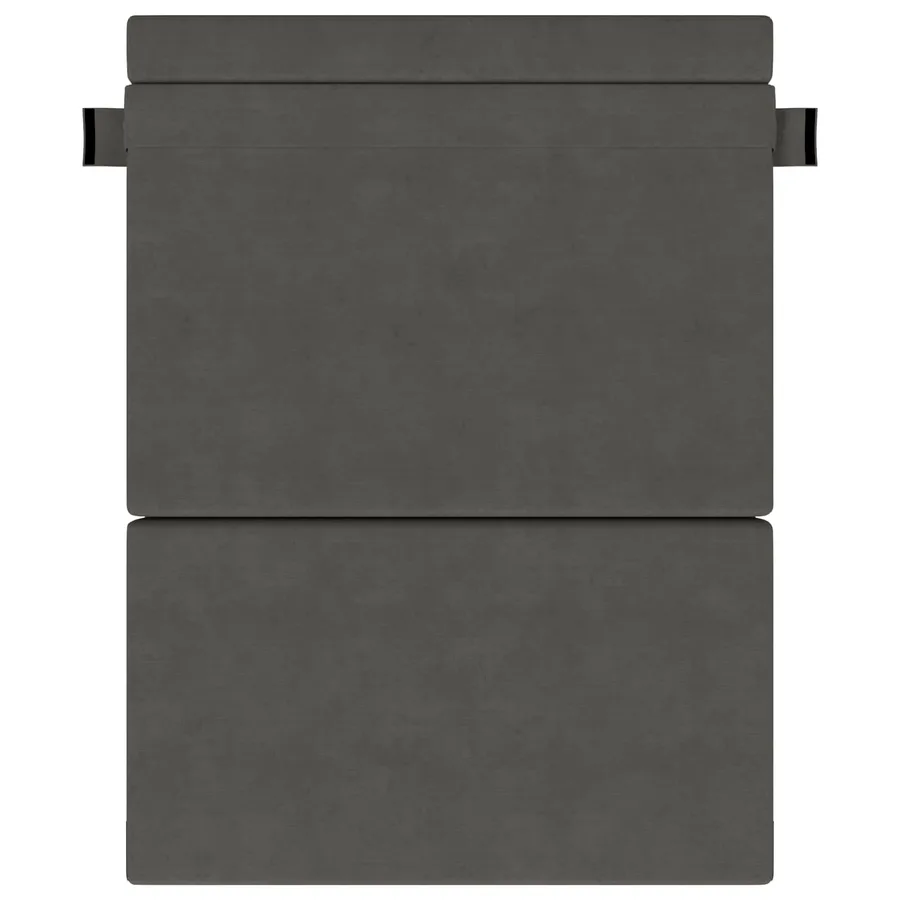 Canapé-lit pliable Gris foncé 152 x 86,5 x 60 cm Tissu - 3
