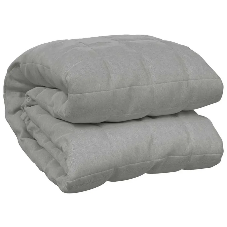 Couverture lestée Gris 220x235 cm 11 kg Tissu - 2