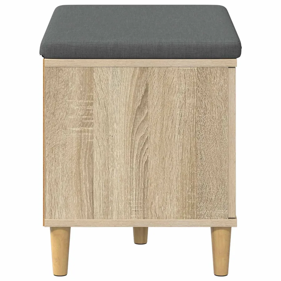 Banc d'entrée avec coussin Chêne Sonoma 60 x 38 x 46 cm - 7