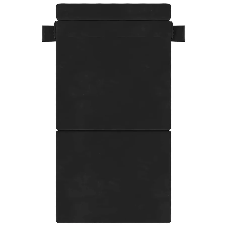 Canapé-lit pliable Noir 100 x 80 x 60 cm Tissu - 3