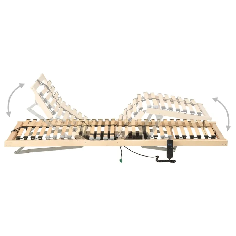 Sommier à lattes électrique sans matelas avec 7 zones 80x200 cm - 2
