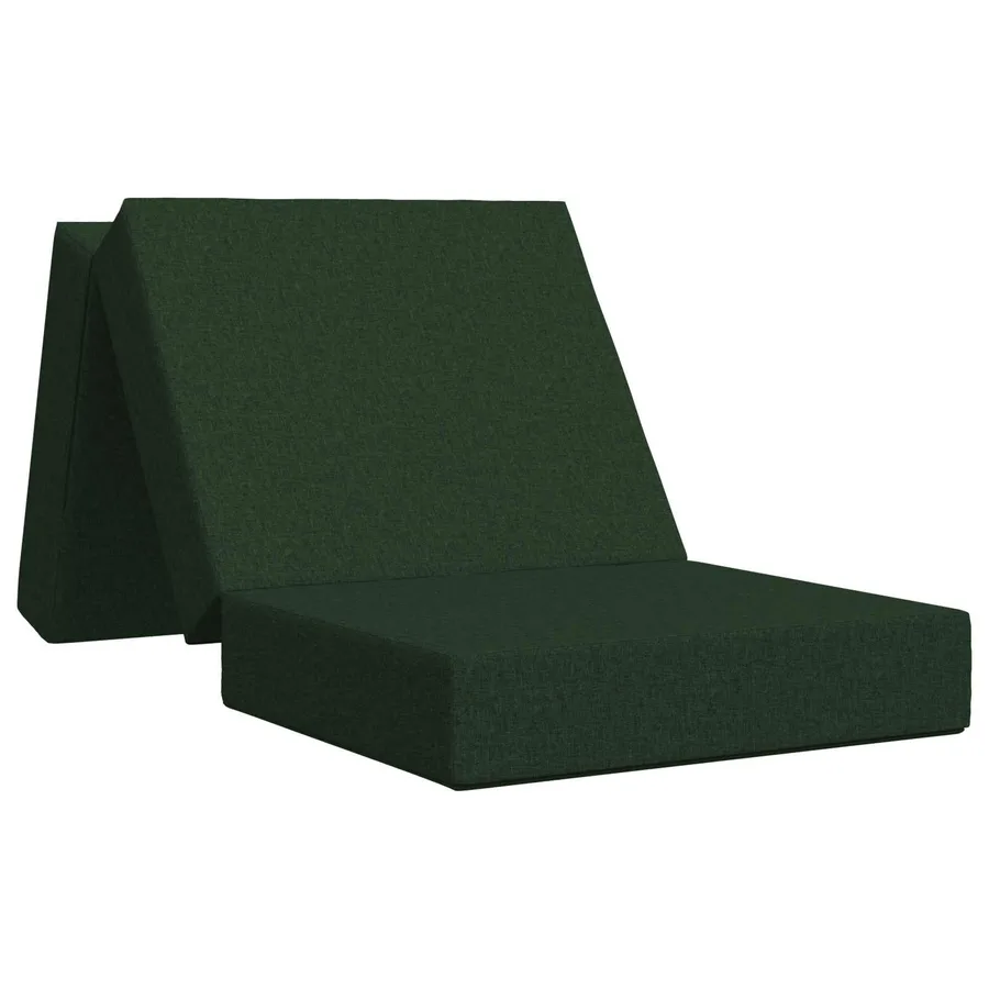 Canapé-lit pliable 75 x 63 x 45 cm Vert foncé - 2