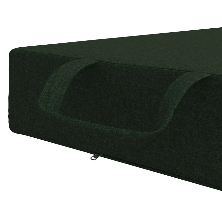 Canapé-lit pliable 75 x 63 x 45 cm Vert foncé - 7