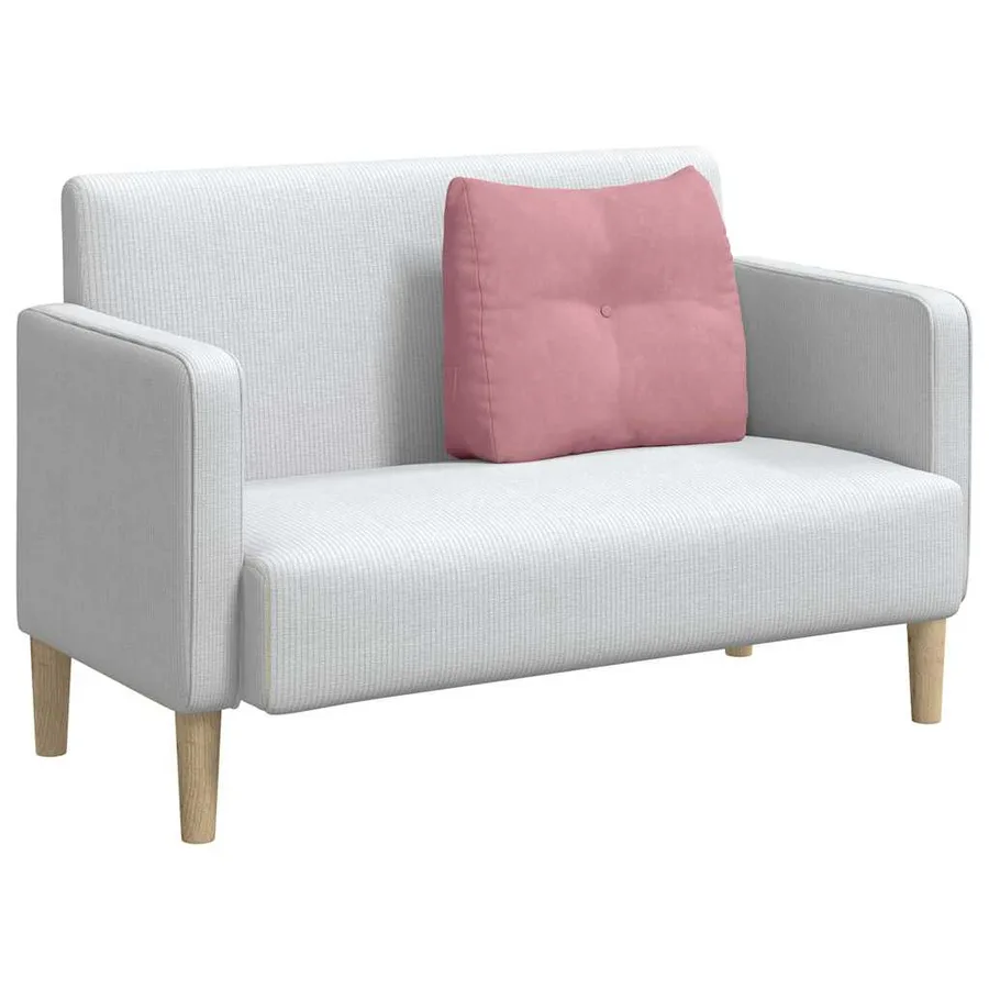 Coussin de Dos Rose 60 x 24 x 50 cm Velours - 3