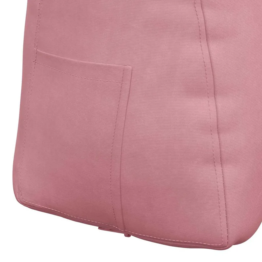 Coussin de Dos Rose 60 x 24 x 50 cm Velours - 9
