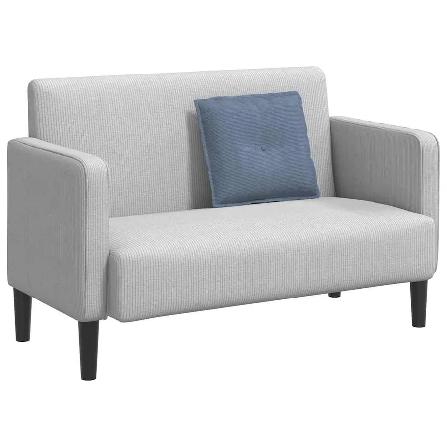 Coussin de Dos Bleu 50 x 45 cm Tissu en velours côtelé - 3