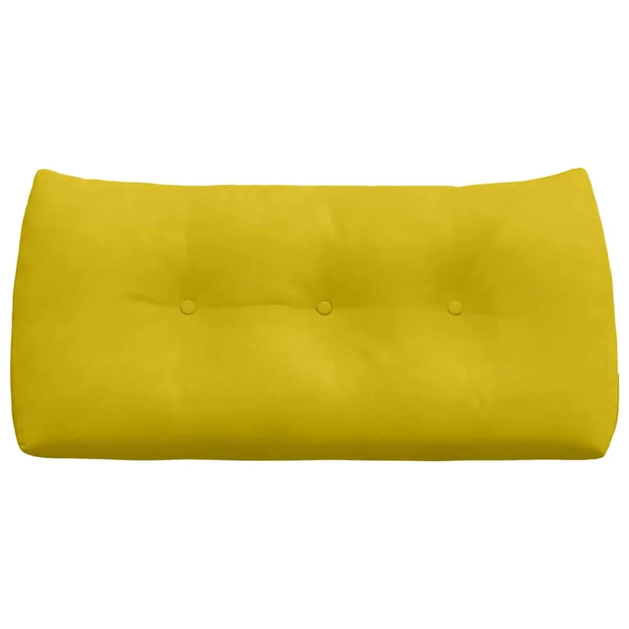 Coussin de Dos Jaune 100 x 24 x 50 cm Velours - 6